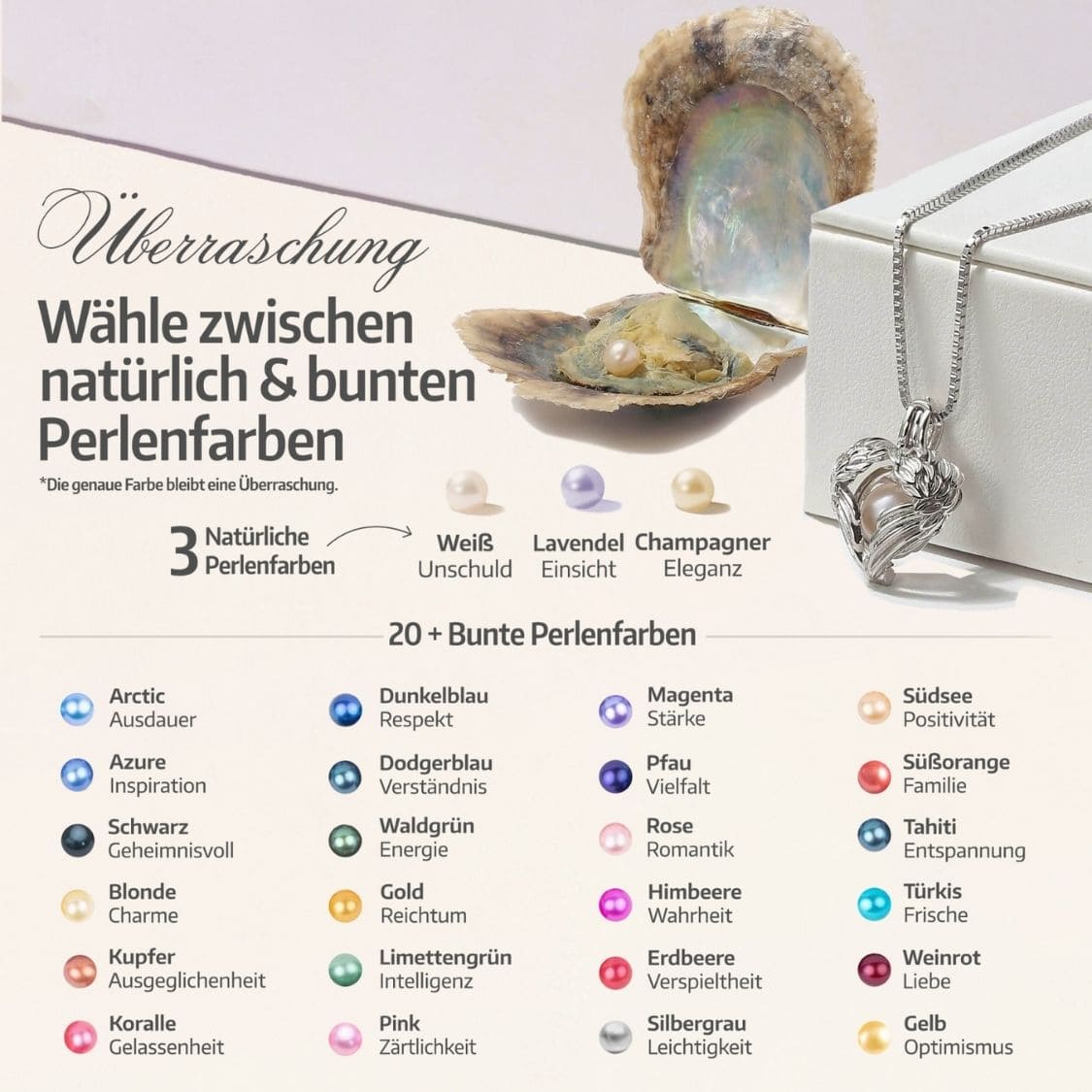 Schutzengel Armband + Auster