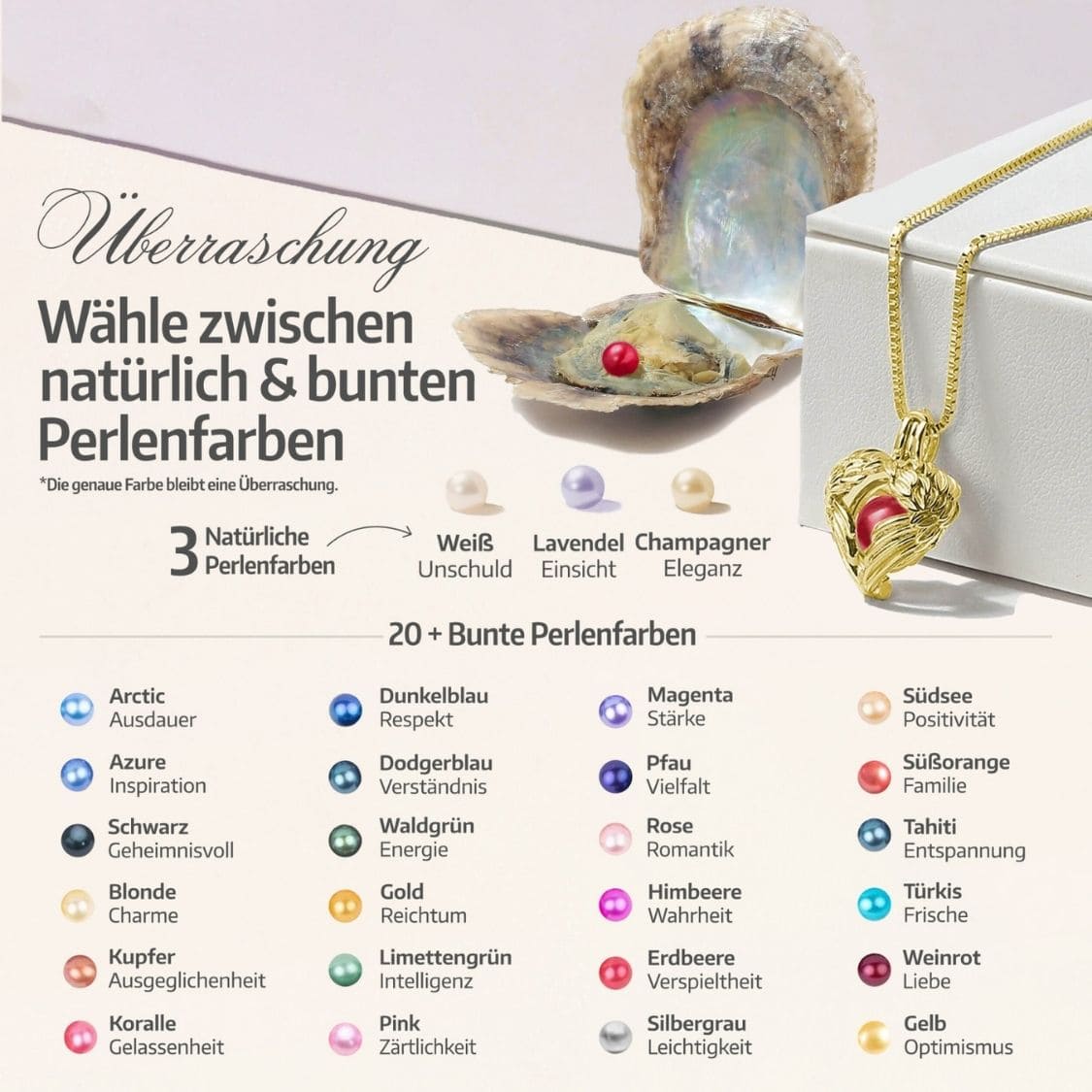 Schutzengel Armband + Auster