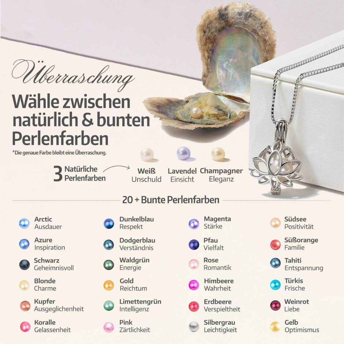 Lotus Armband + Auster