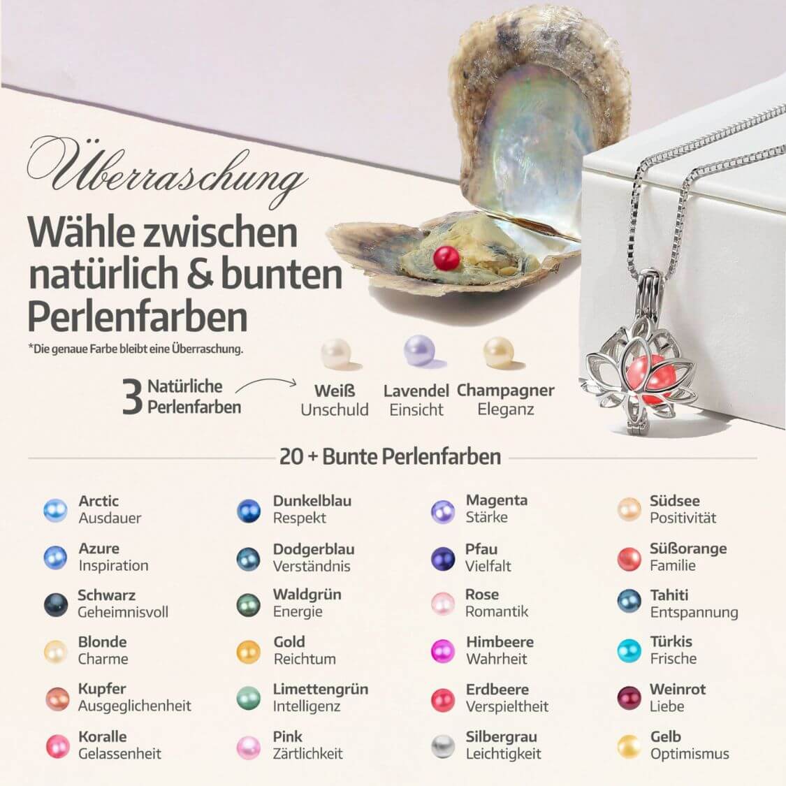 Lotus Kette + Auster