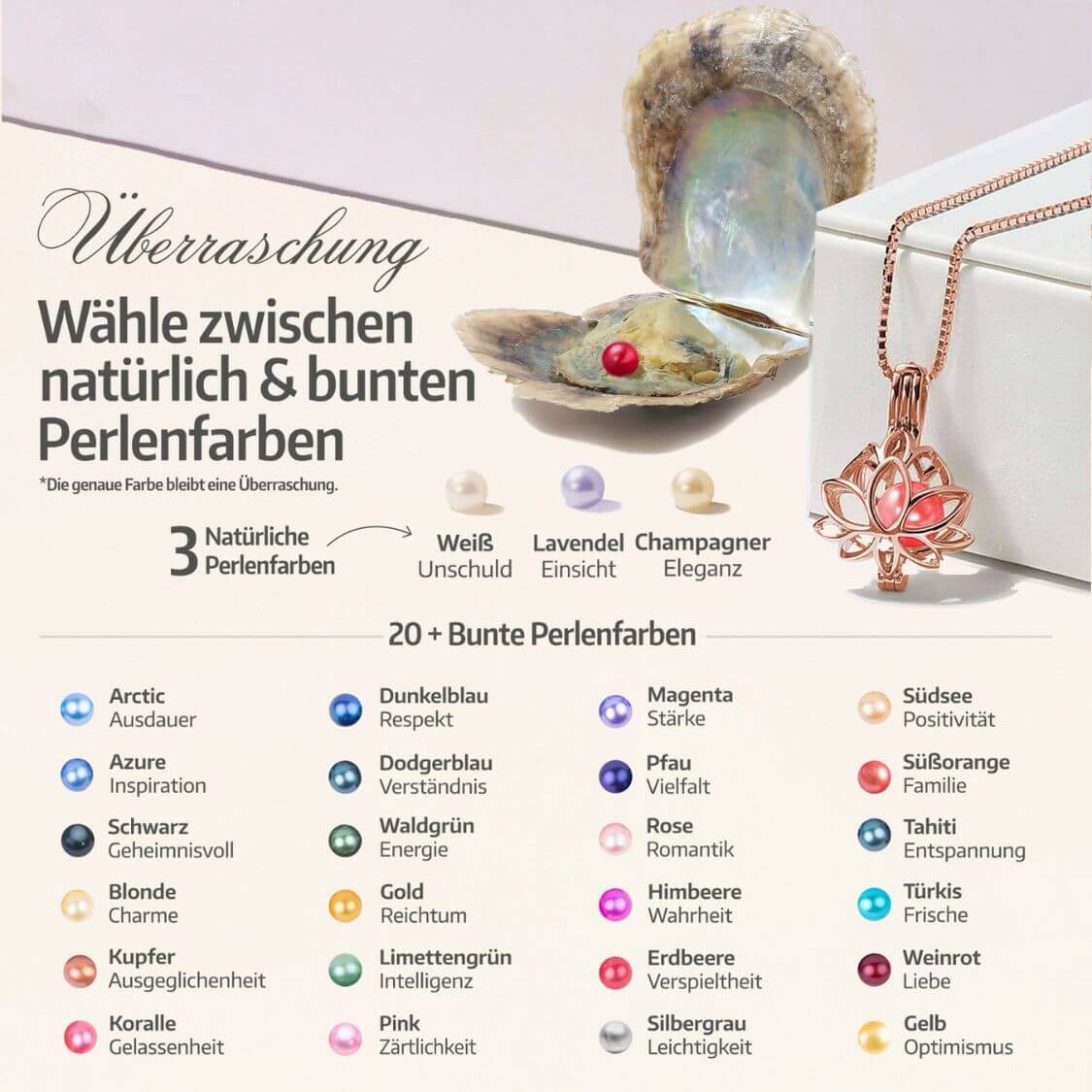 Lotus Kette + Armband Set