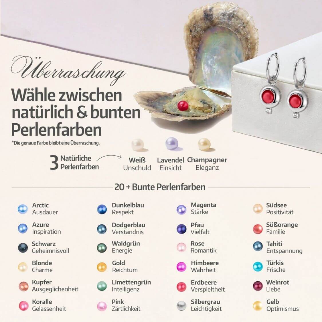 Orbis Ohrringe + Auster