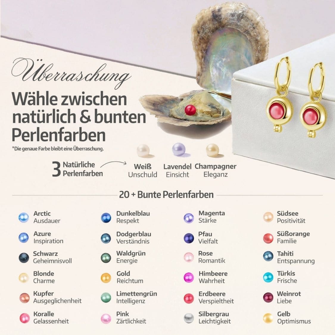 Orbis Ohrringe + Auster