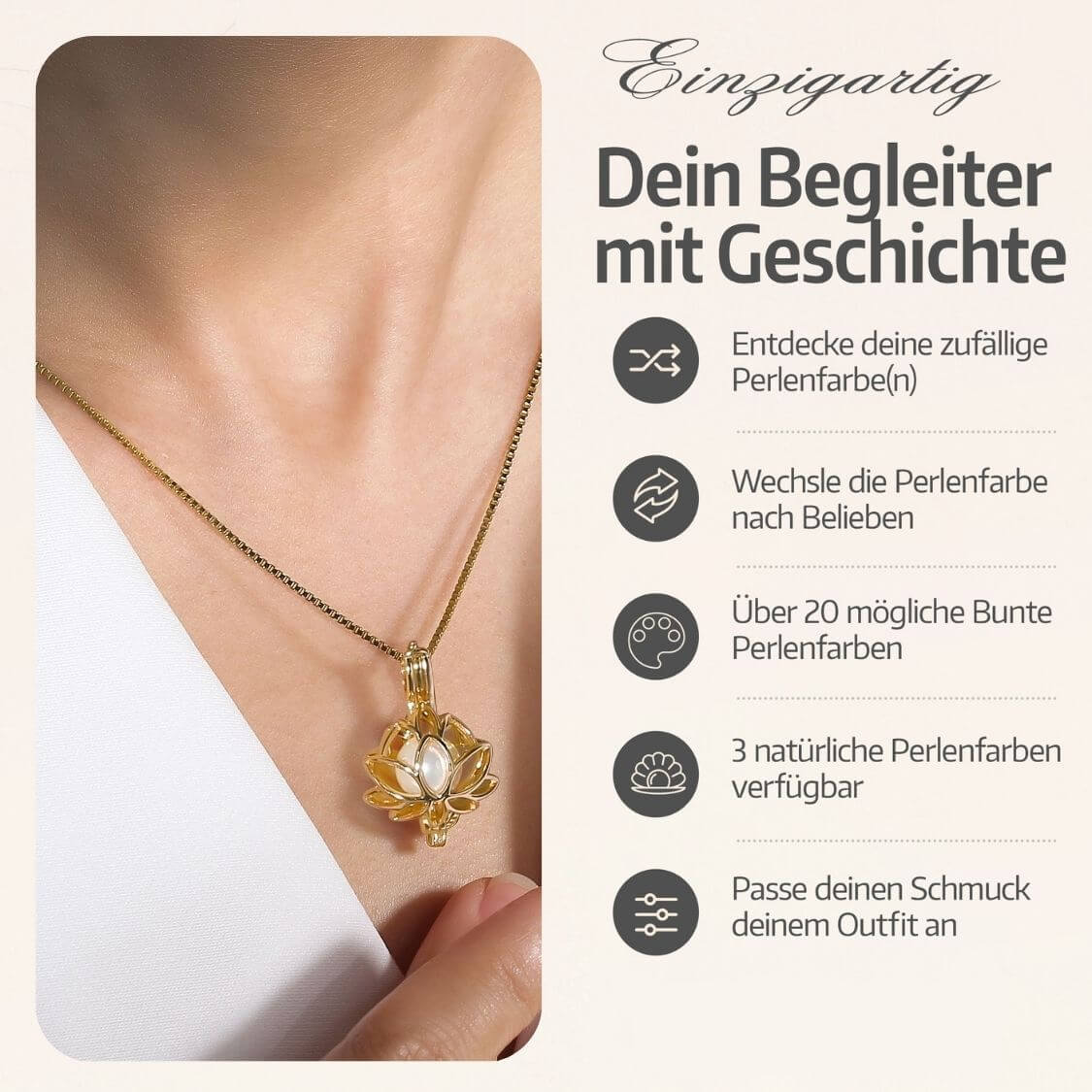 Lotus Kette + Auster