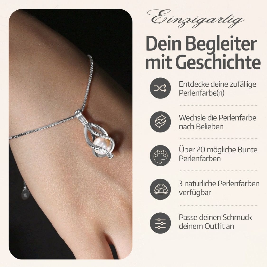 Drop Armband + Auster