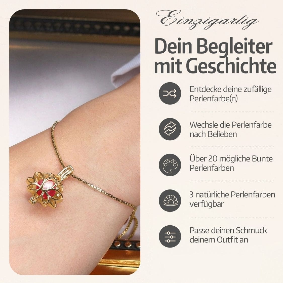 Lotus Armband + Auster