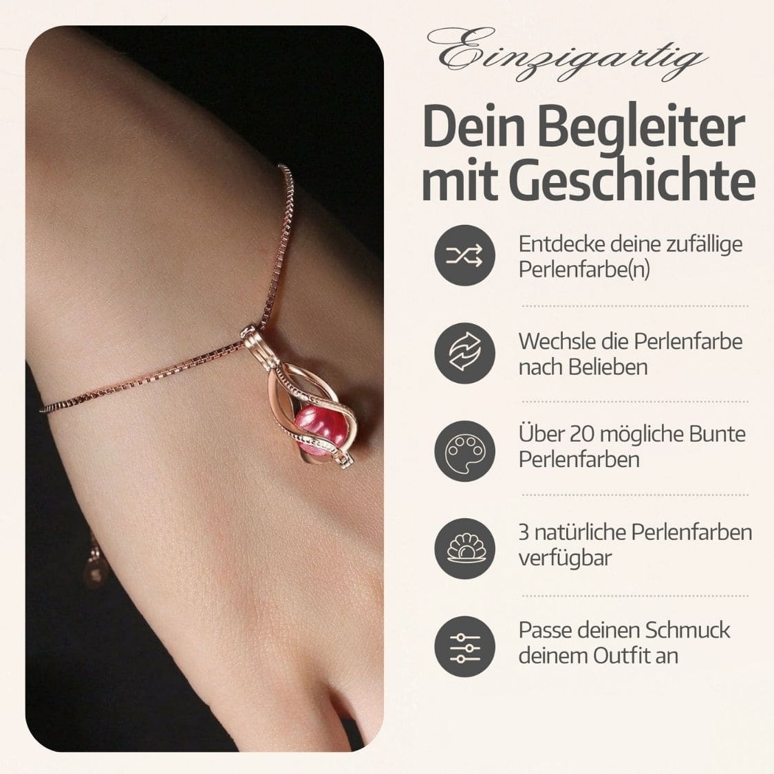 Drop Armband + Auster