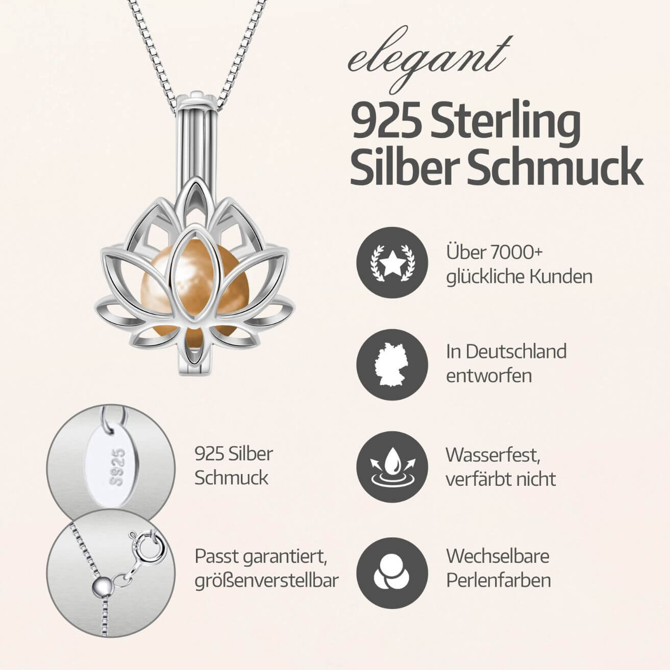 Lotus Kette + Auster