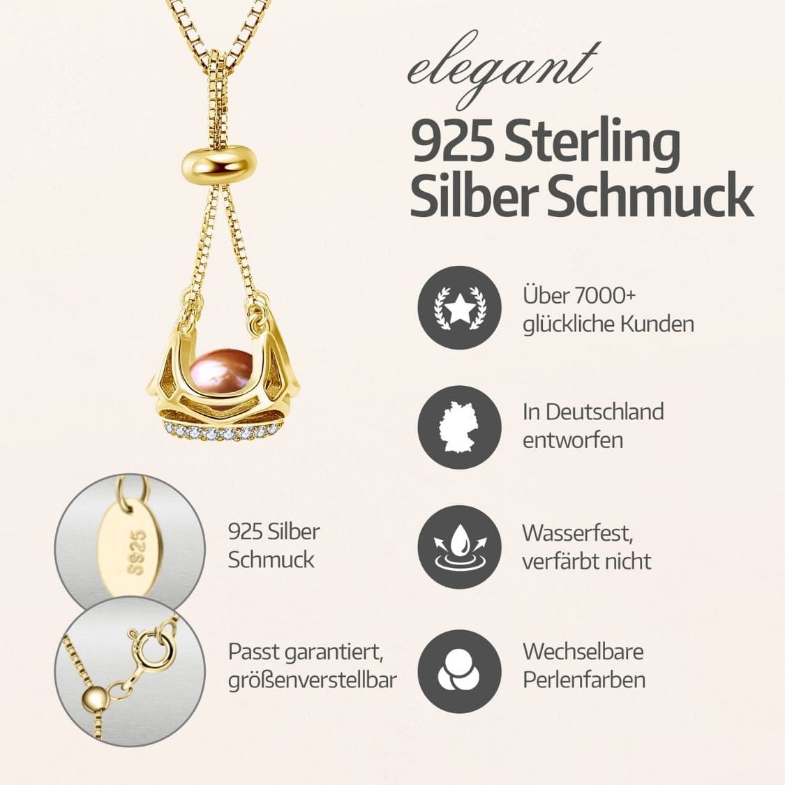 Chandelier Kette + Auster