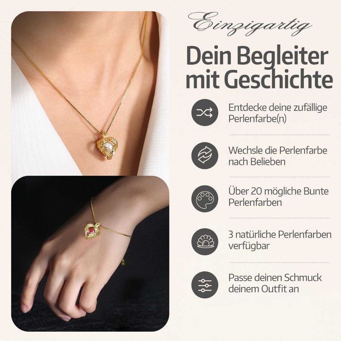 Schutzengel Kette & Armband Set
