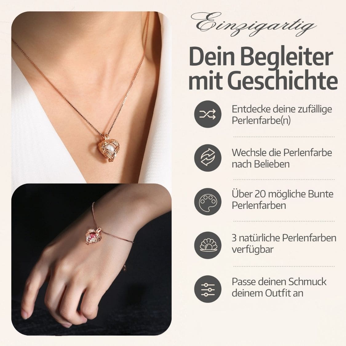 Schutzengel Kette & Armband Set