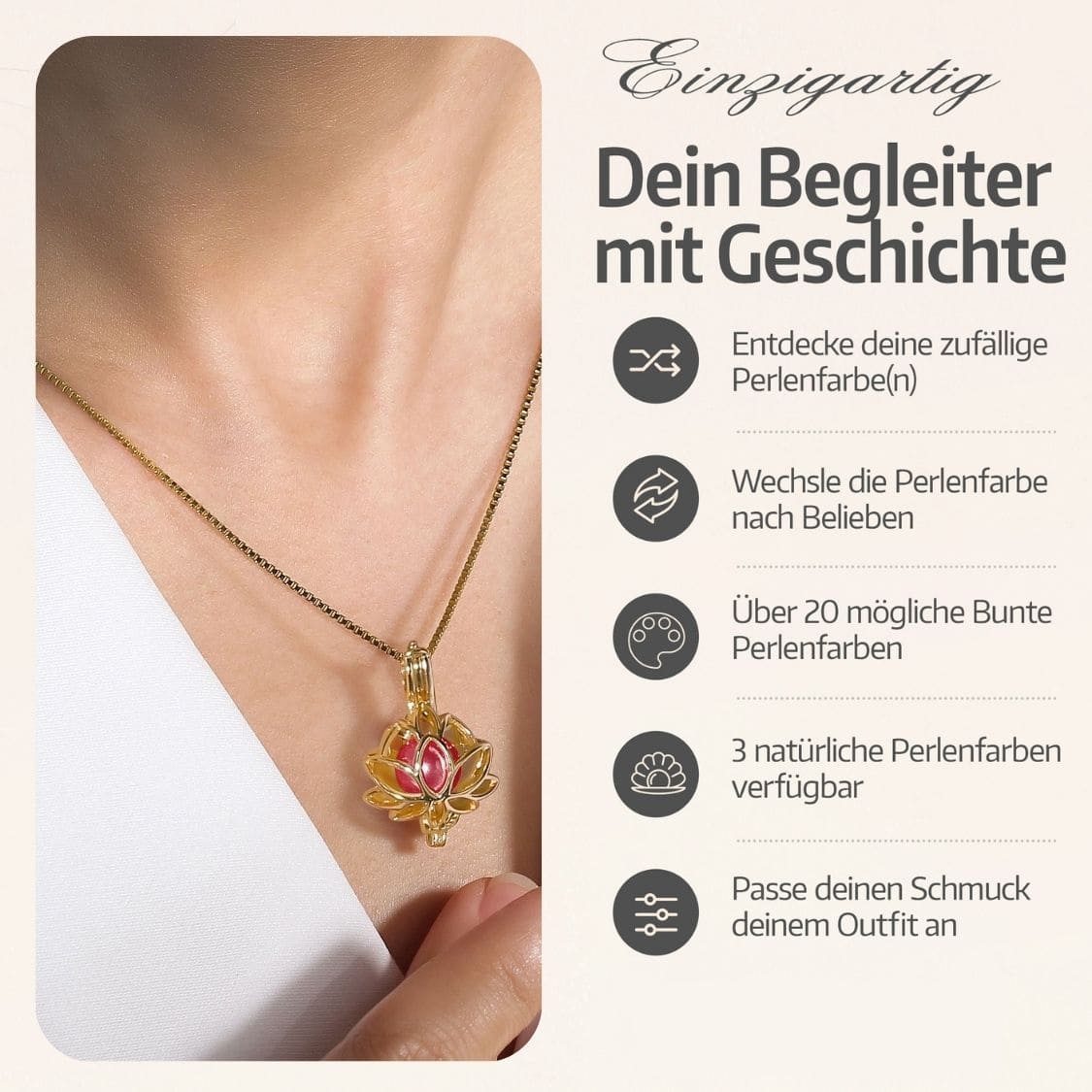 Lotus Kette + Auster