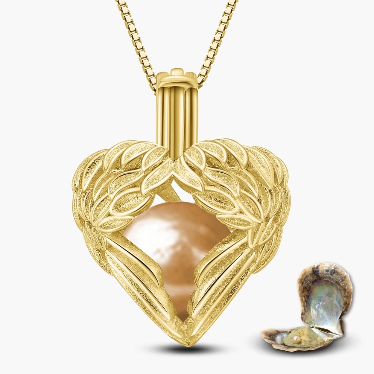 Schutzengel Kette + Auster