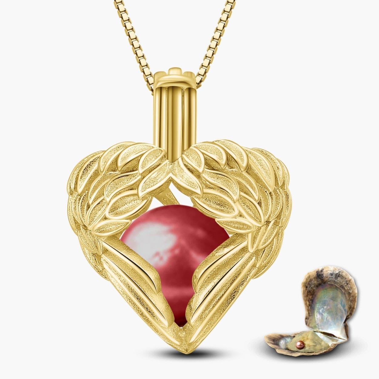 Schutzengel Kette + Auster