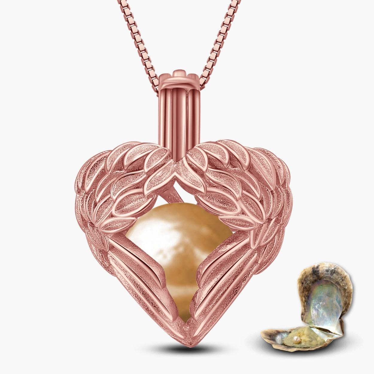 Schutzengel Kette + Auster