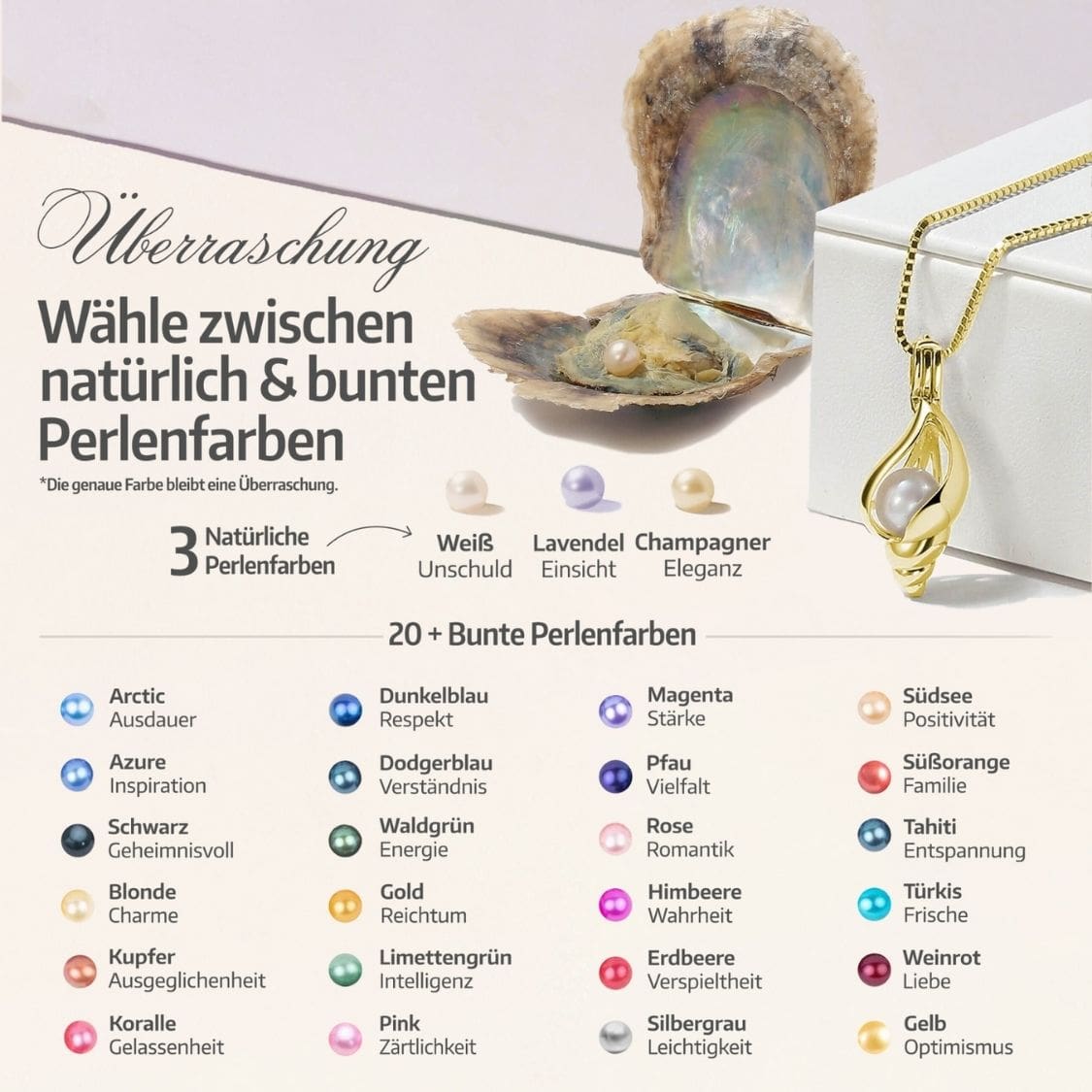 Muschel Armband + Auster