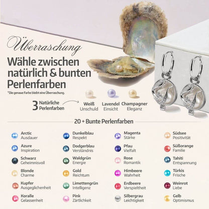 Floral Ohrringe + 2 Austern