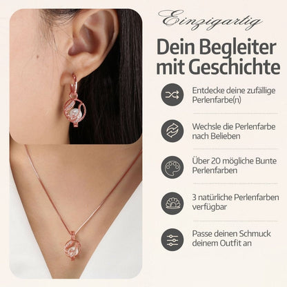 Floral Kette & Ohrringe + 3 Austern