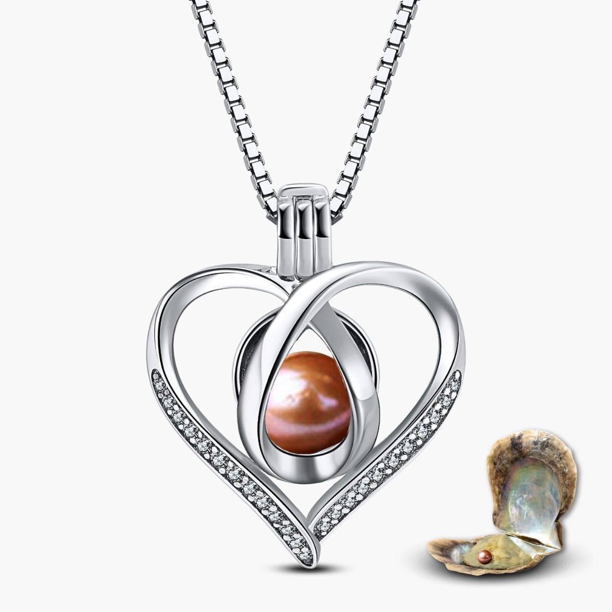 Herz Kette + Auster