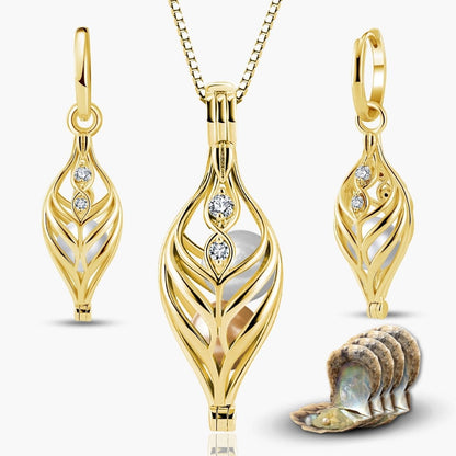 Dualis Kette & Ohrringe + 4 Austern