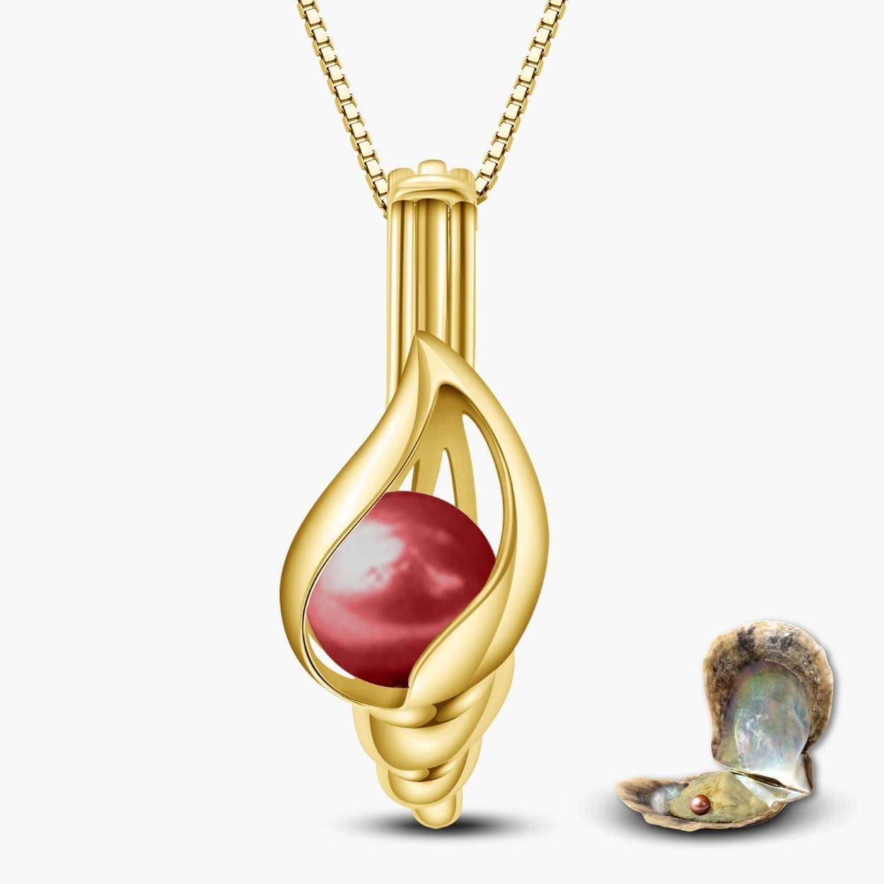 Vintage Muschel-Halskette Mit Goldperlen – 40,6 Cm, Verstellbar, Für Frauen & Mädchen
