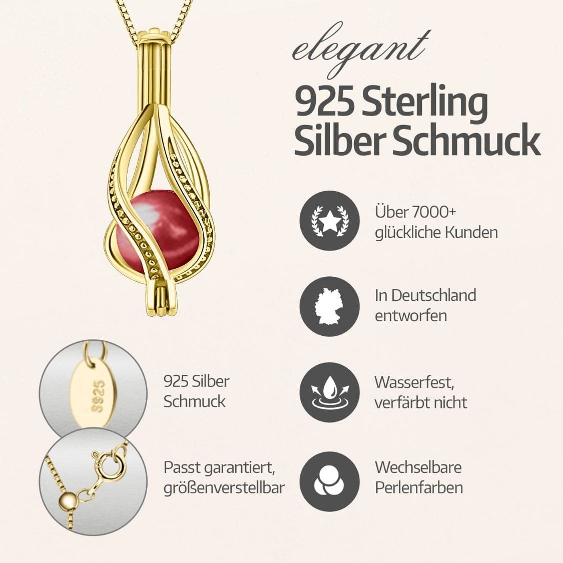 Drop Kette + Auster
