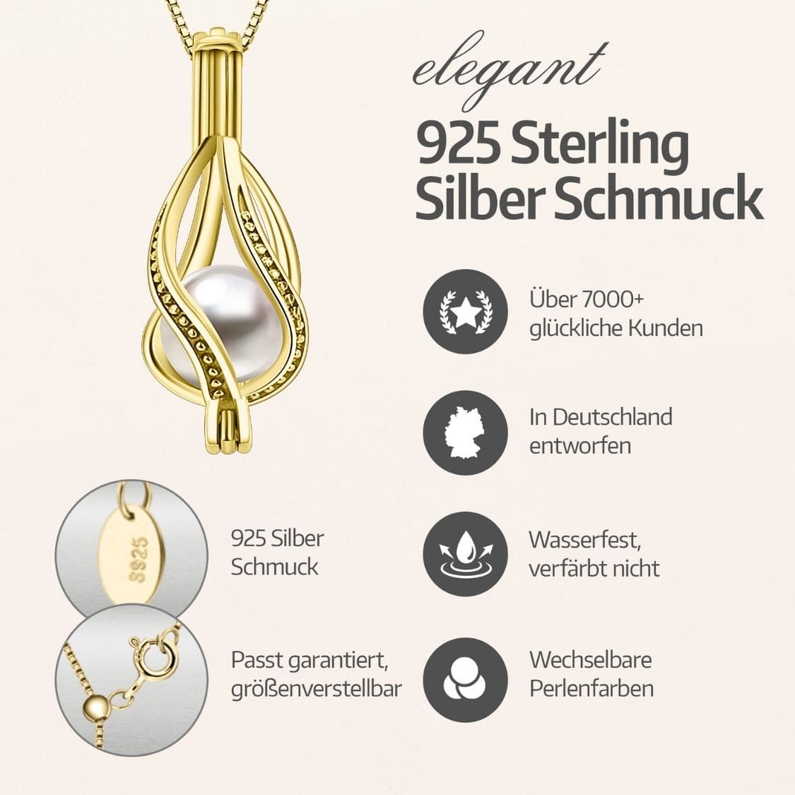 Drop Kette + Auster