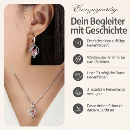Floral Kette & Ohrringe + 3 Austern