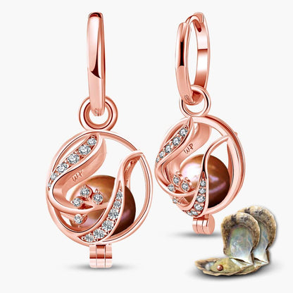 Floral Ohrringe + 2 Austern